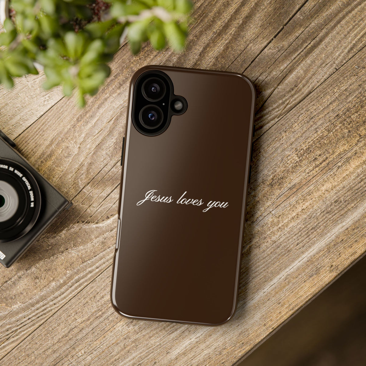 Jesus loves you Espresso Phone Case