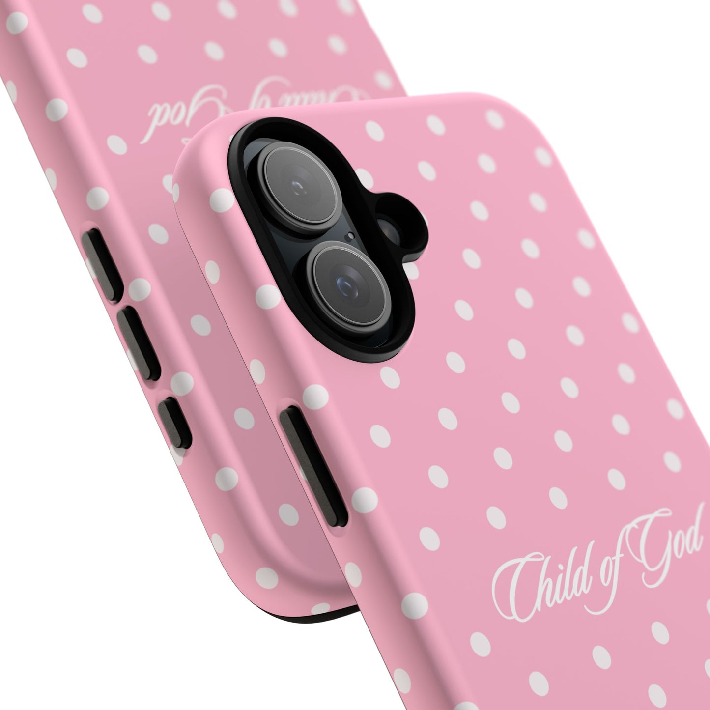 Child of God Pink Polka Dot Phone Case