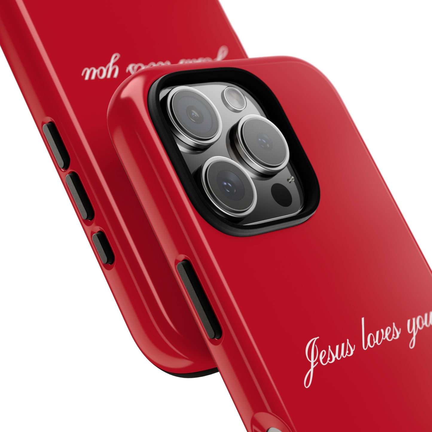 Jesus loves you Red Phone Case