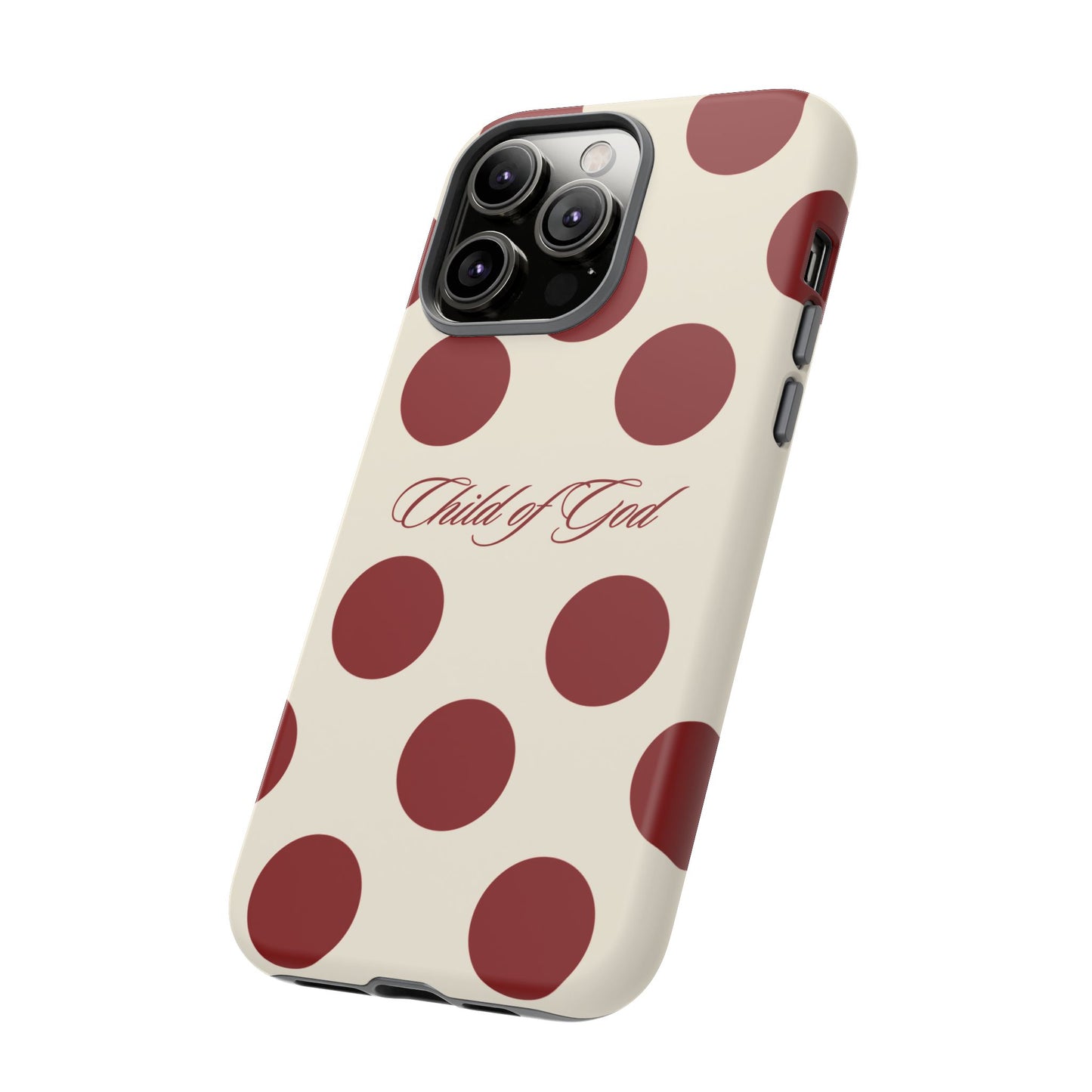 Child of God Red and Créame Phone Case