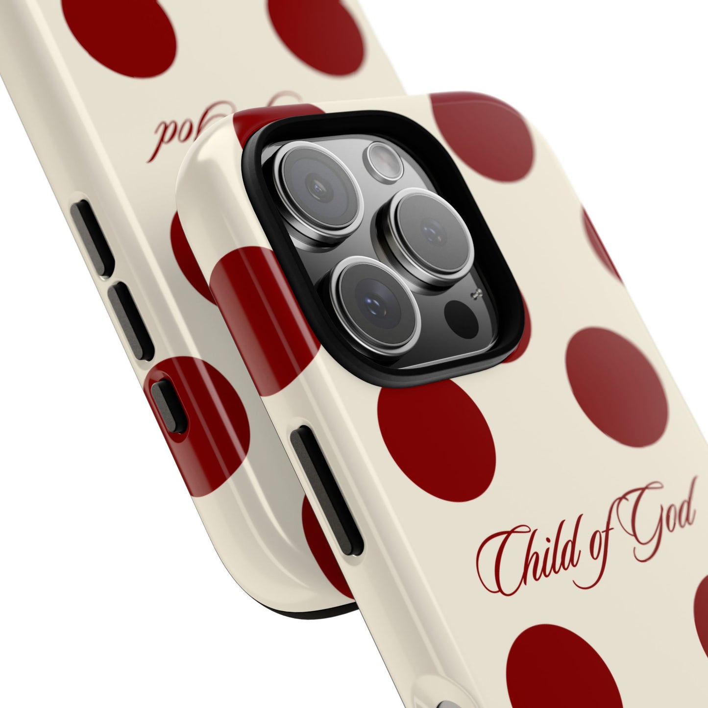 Child of God Red and Créame Phone Case