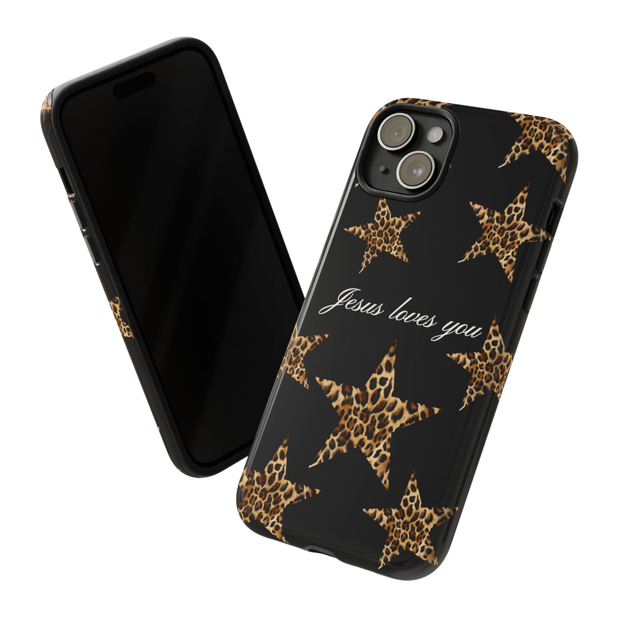 Jesus loves you Leopard Star phone case