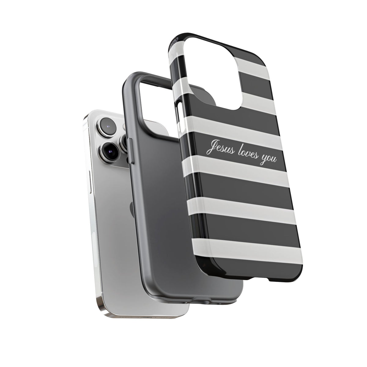 Jesus loves you Stripe Phone Case