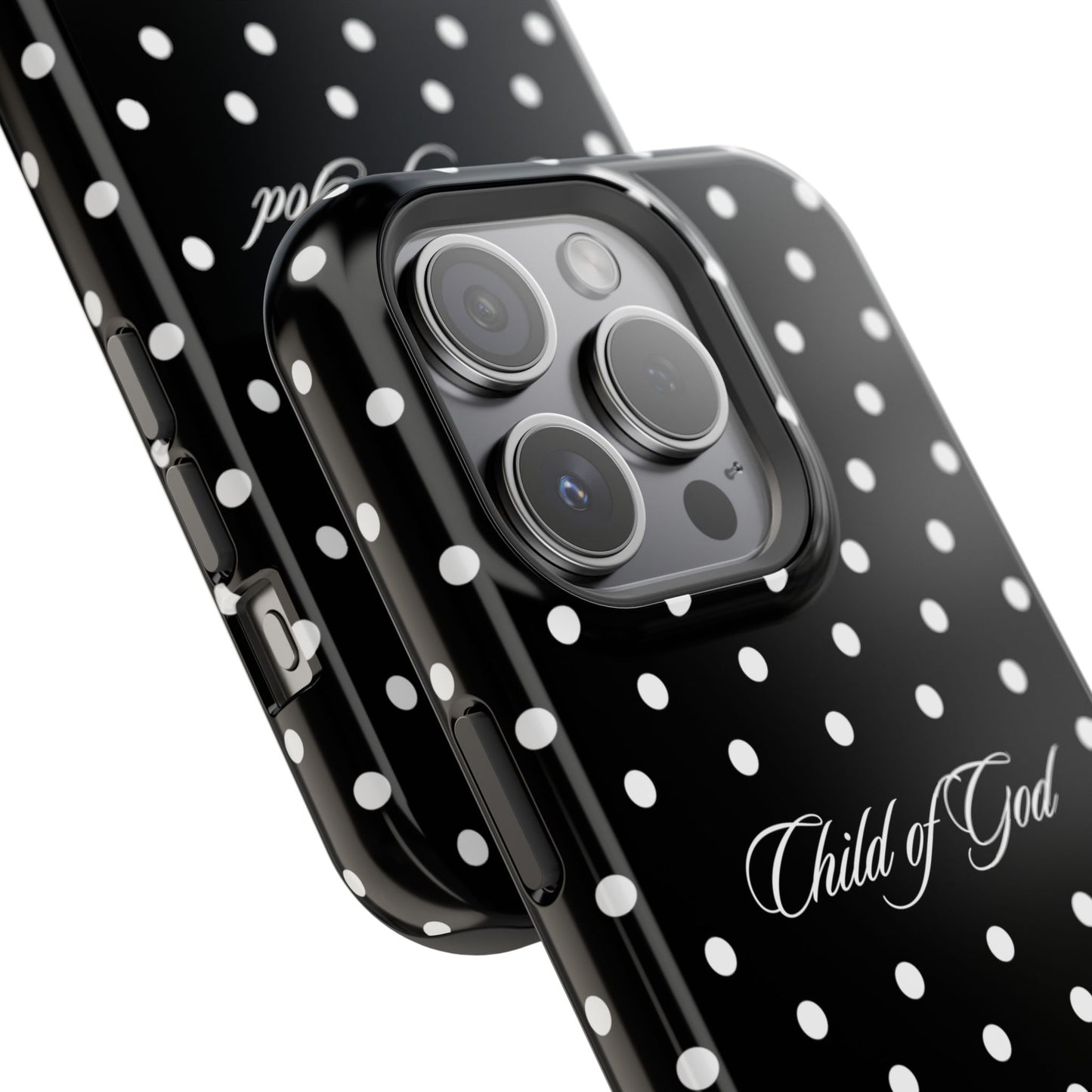 Child of God Black Polka Dot MagSafe Phone Case