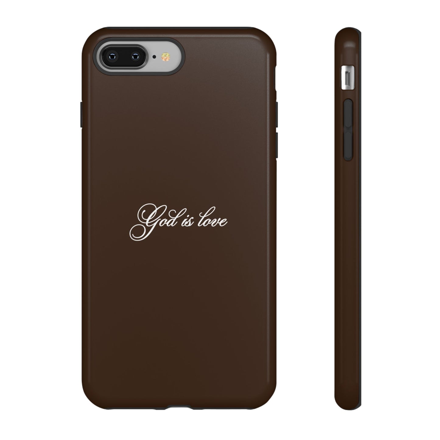 God is Love Espresso Phone Case