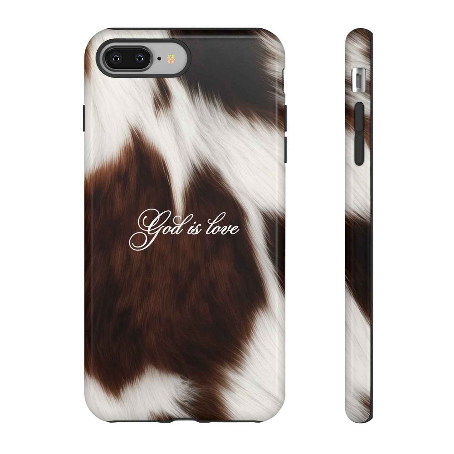God is love Cow phone case