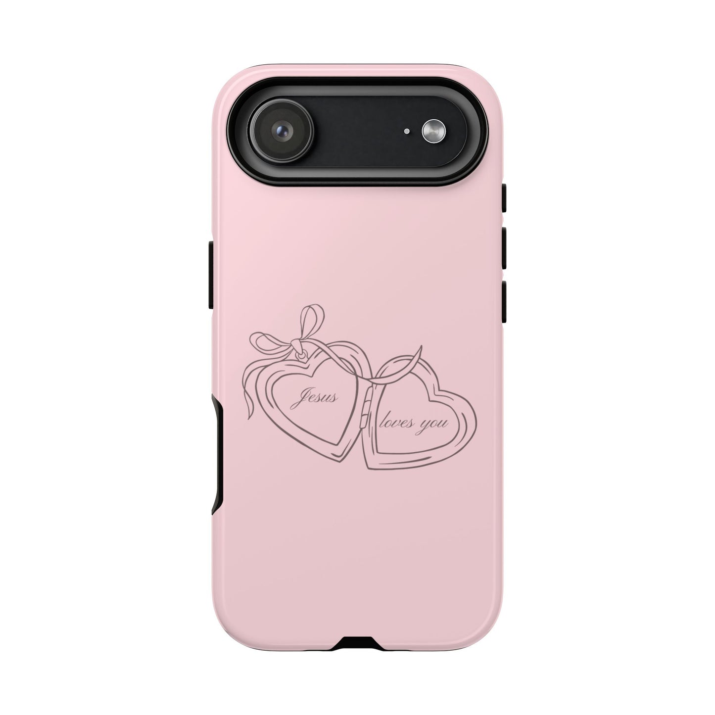 Jesus loves you Pink Locket Phone Case