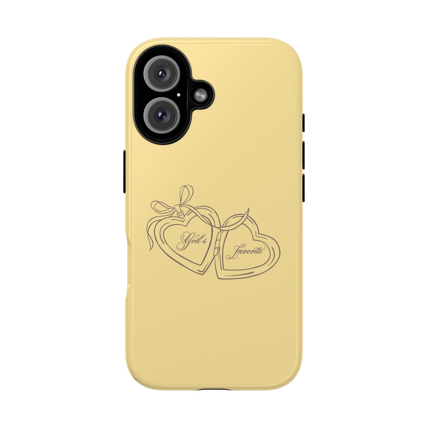God’s favorite Butter Yellow Locket Phone Case