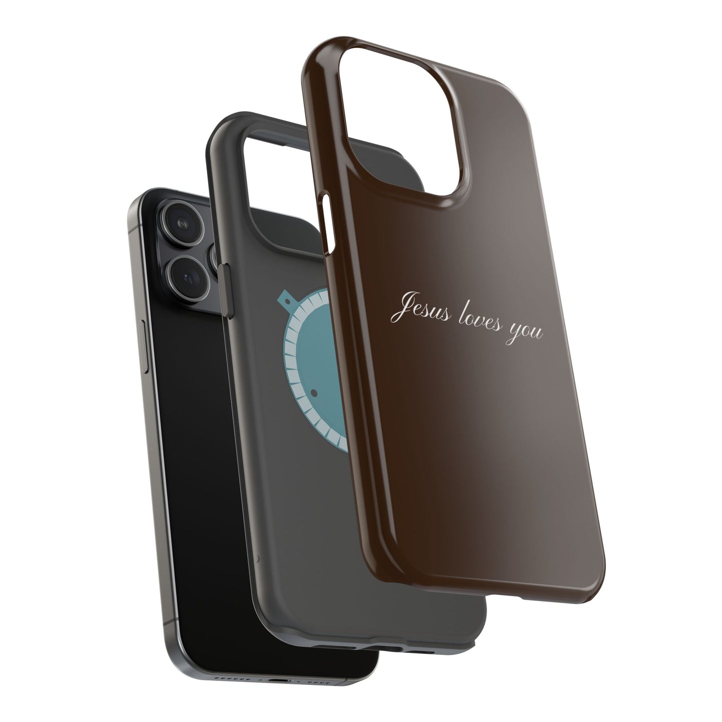 Jesus loves you Espresso MagSafe Phone Case