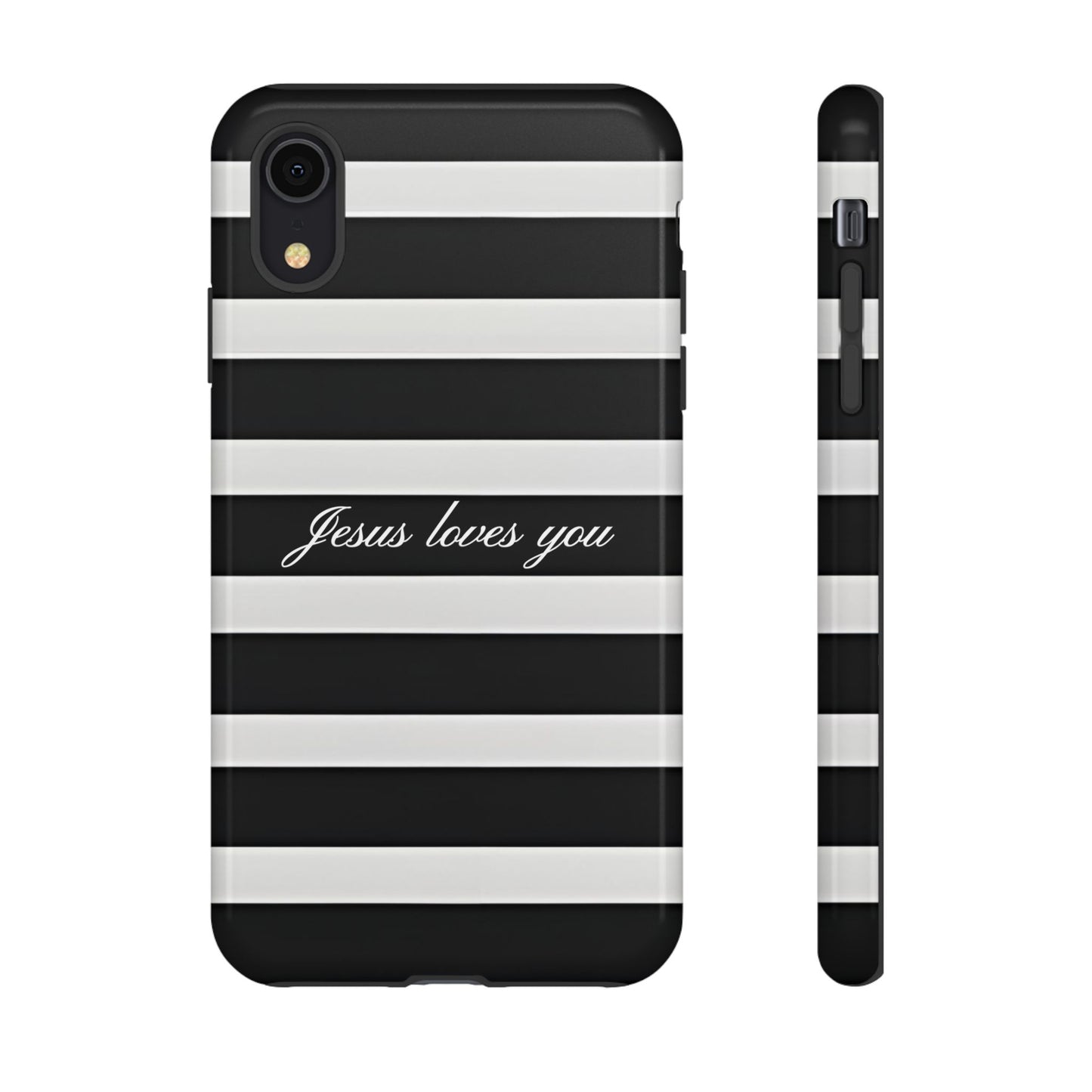 Jesus loves you Stripe Phone Case