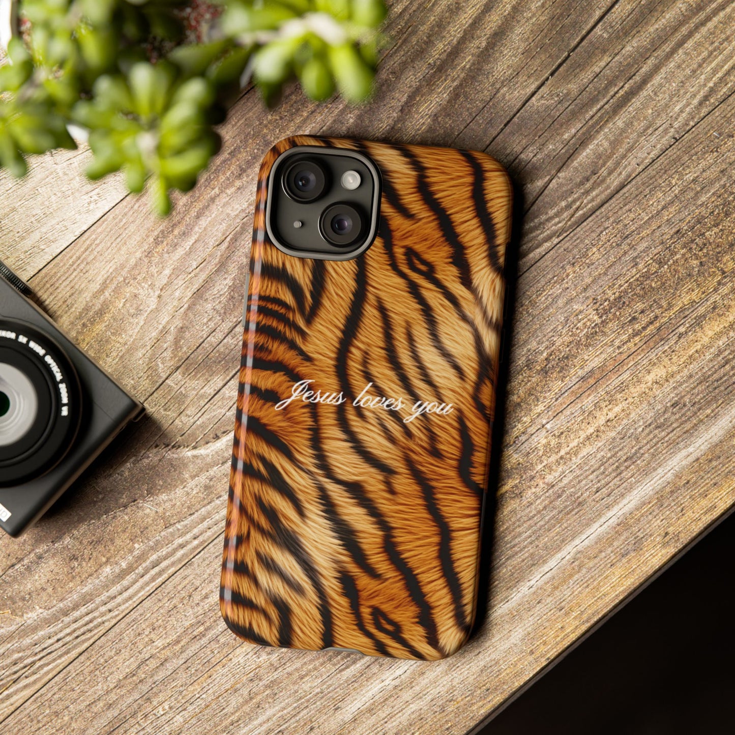 Jesus Loves You Tiger Phone Case