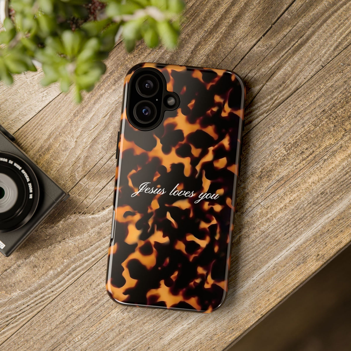Jesus loves you Tortoise Phone Case