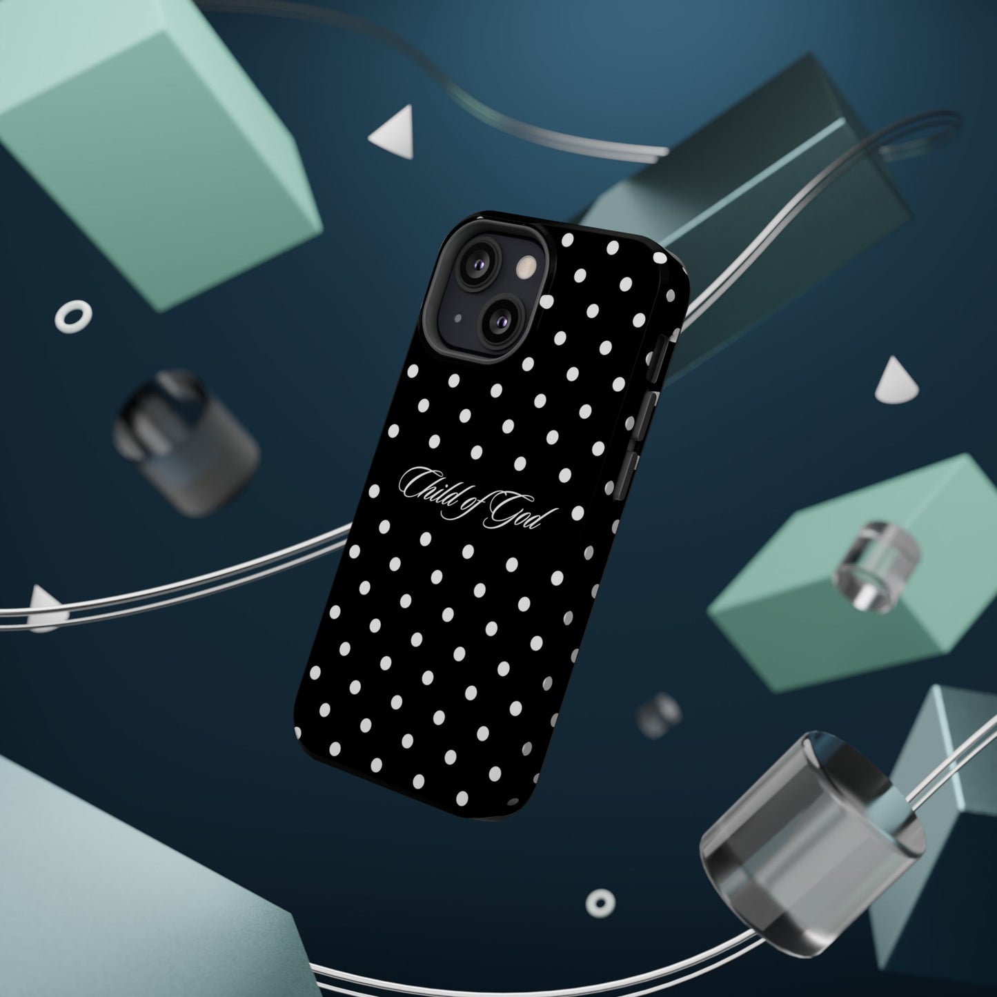 Child of God Black Polka Dot MagSafe Phone Case