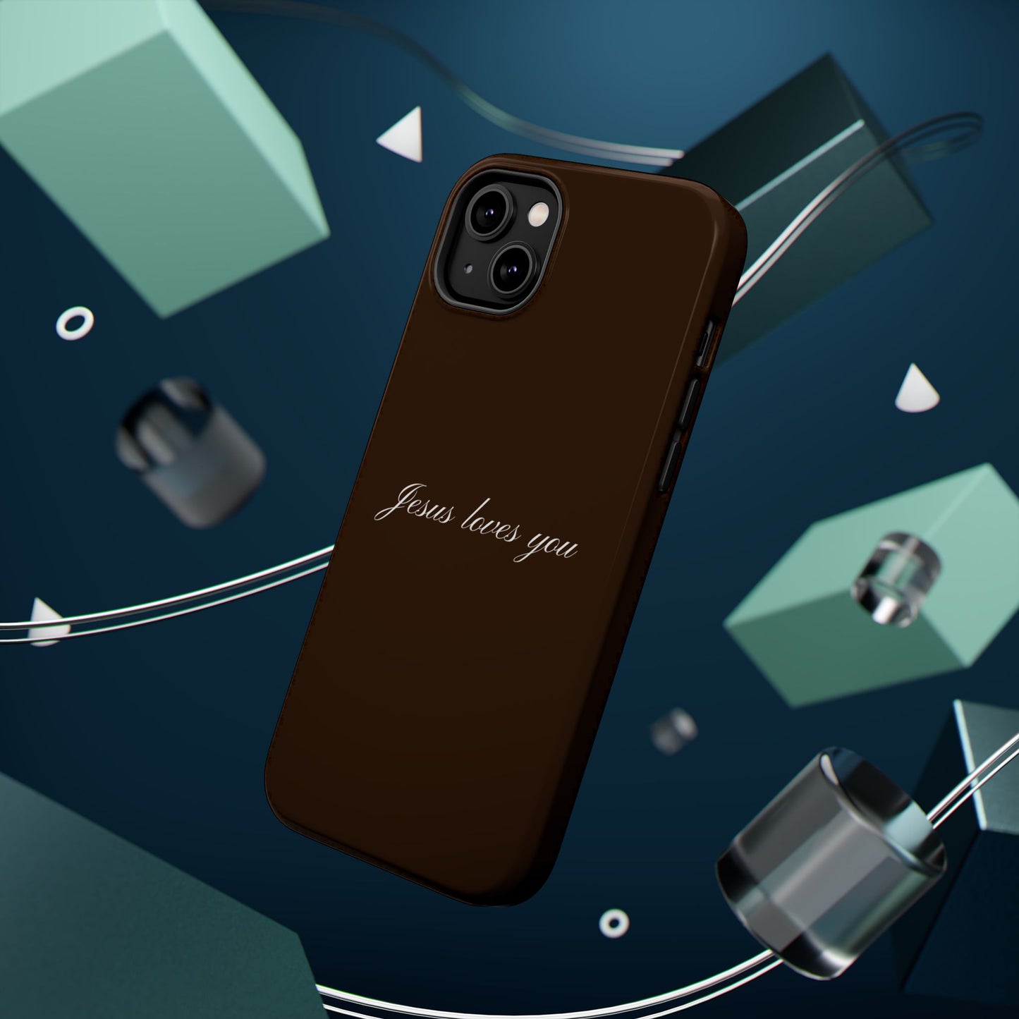 Jesus loves you Espresso MagSafe Phone Case
