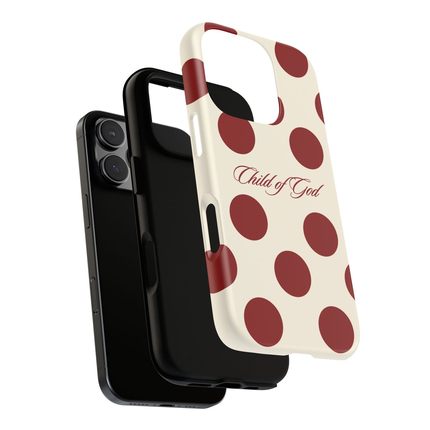 Child of God Red and Créame Phone Case