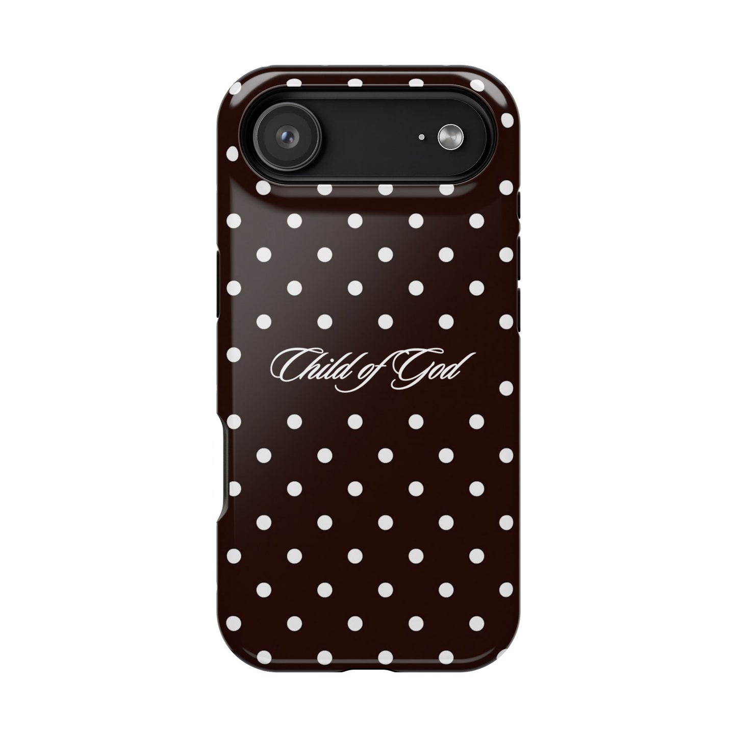Child of God Espresso Polka Dot Phone Case MagSafe