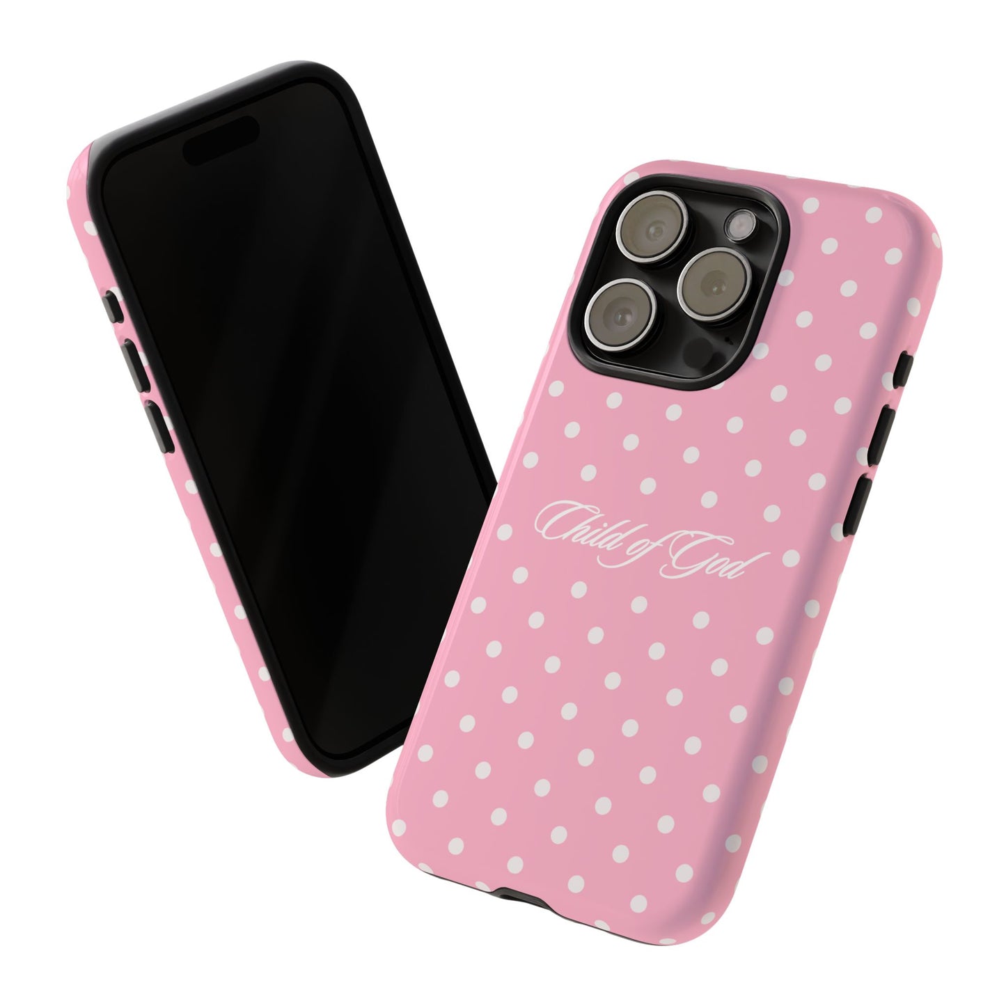 Child of God Pink Polka Dot Phone Case