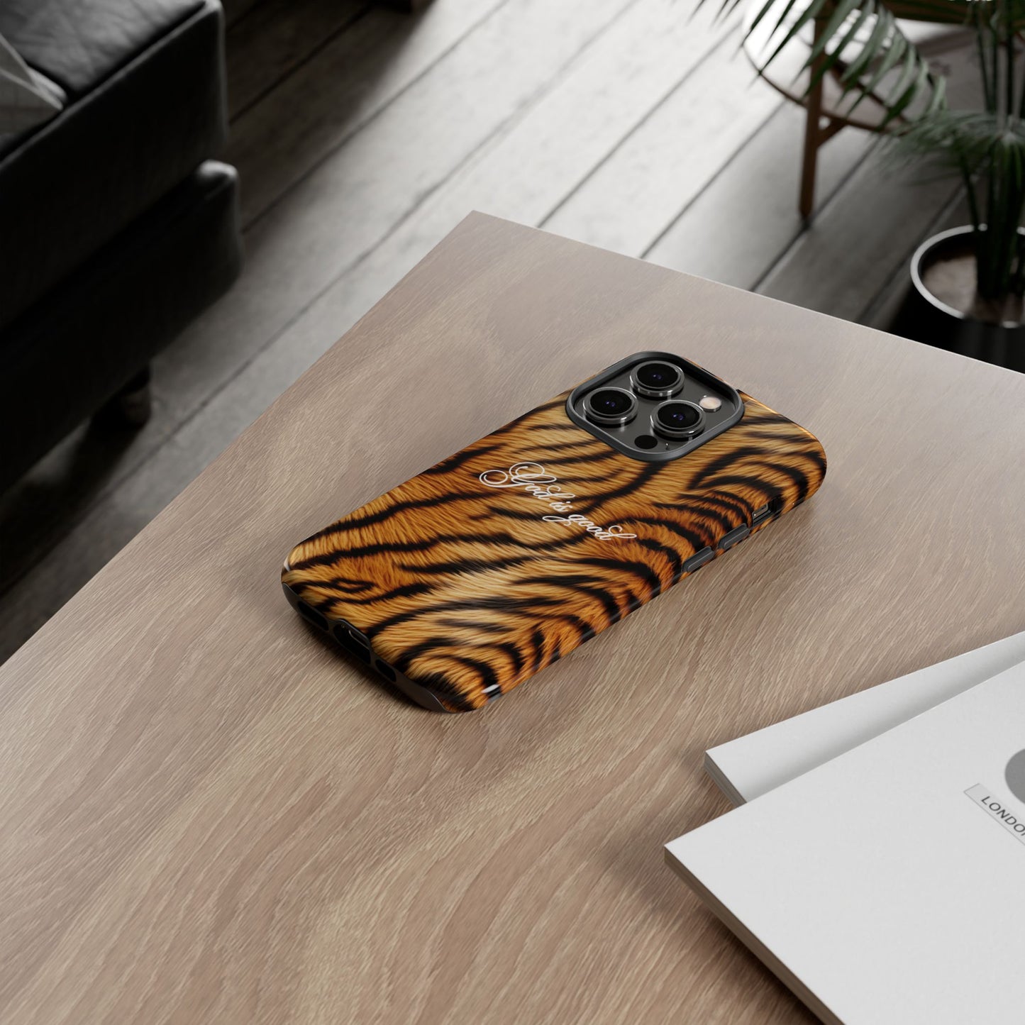 God is good Tiger Phone Case