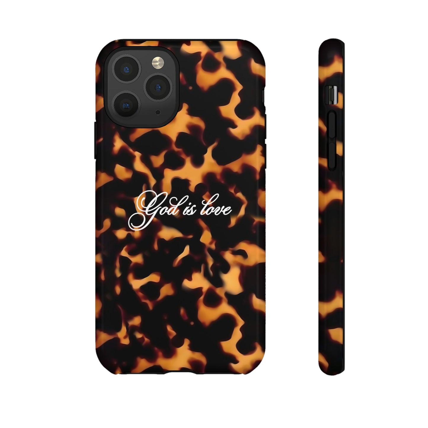 God is love Tortoise shell phone case