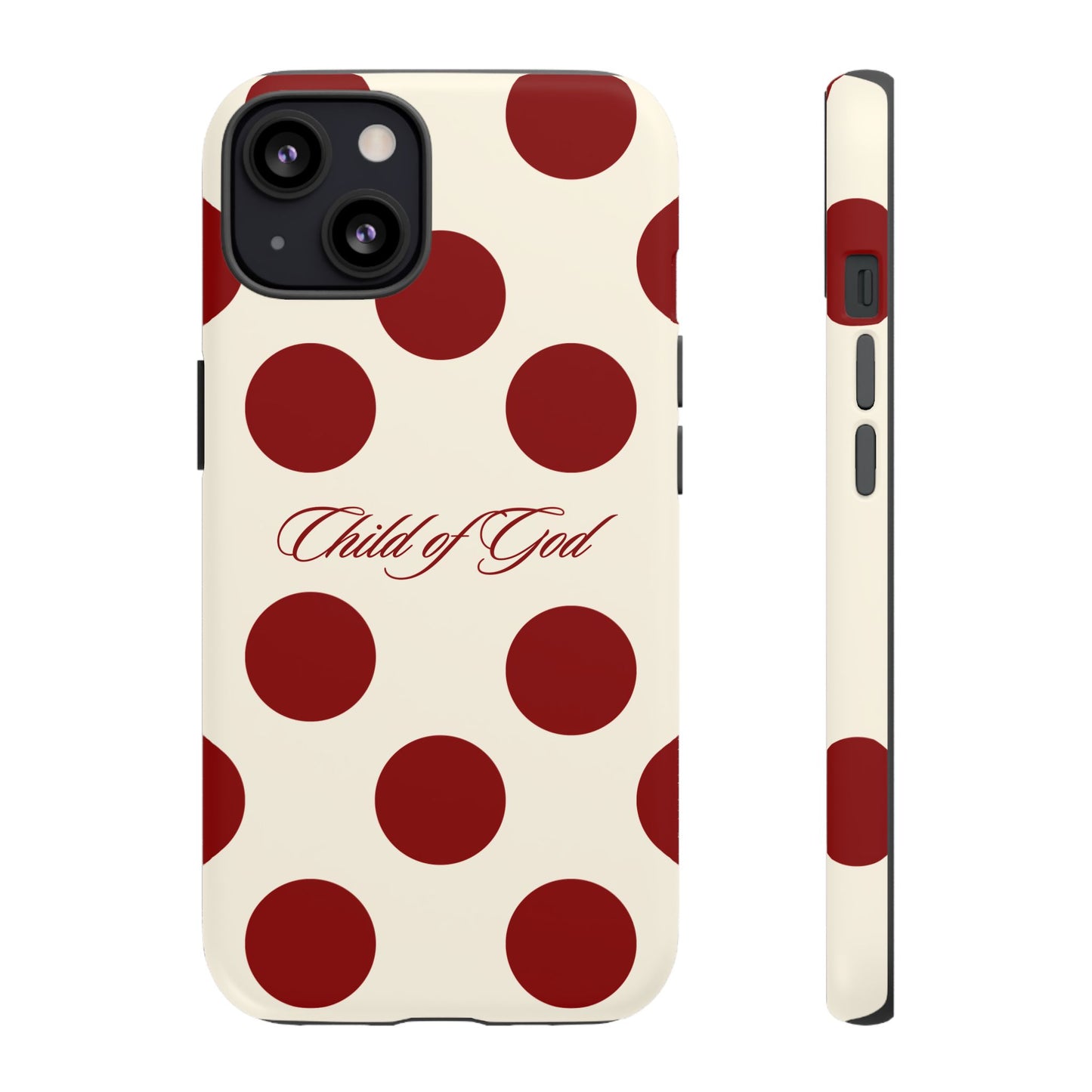 Child of God Red and Créame Phone Case