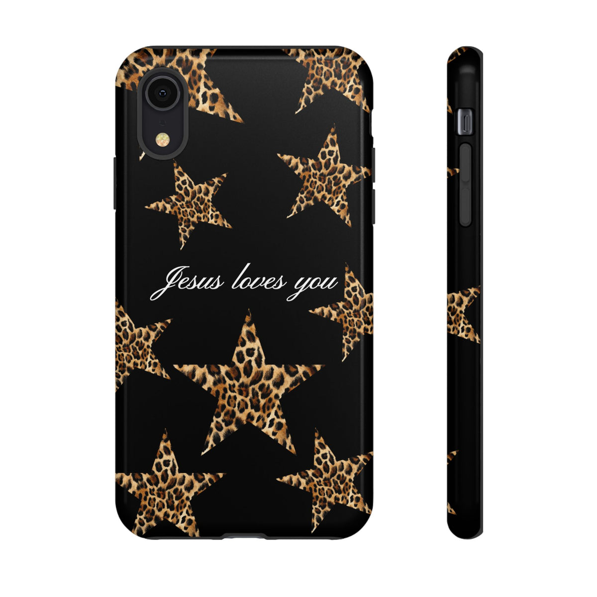 Jesus loves you Leopard Star phone case