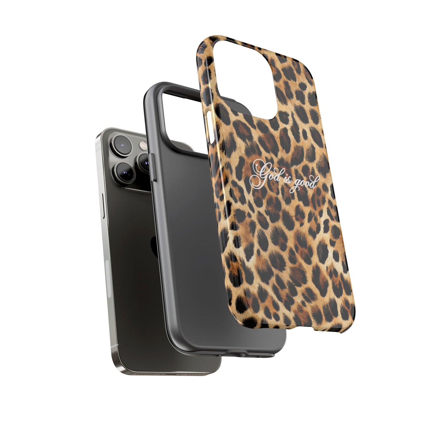 God is good Leopard Phone Case