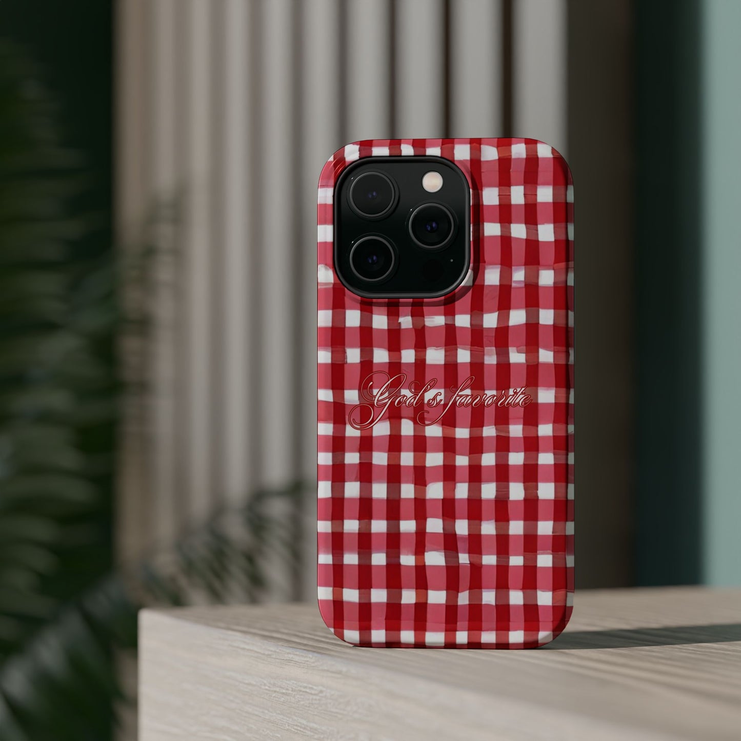 God’s favorite Gingham MagSafe Phone Case