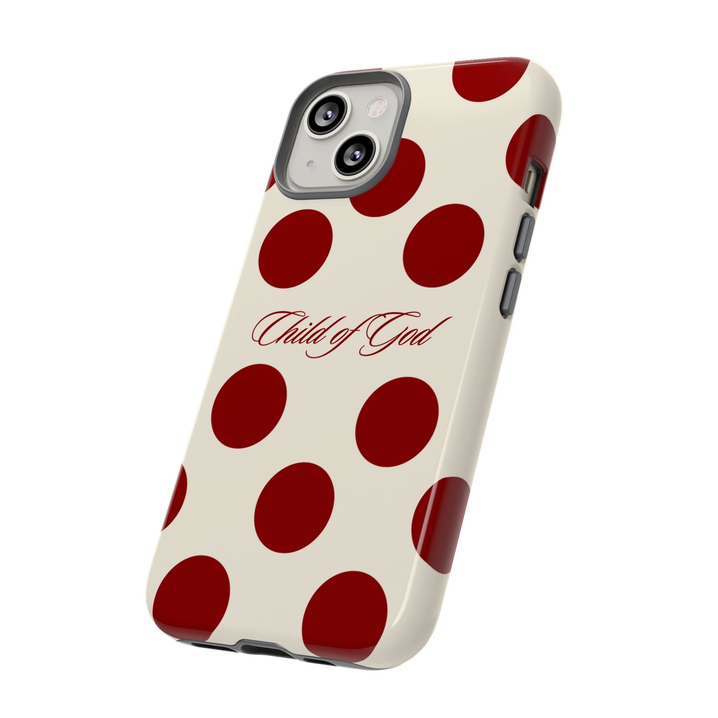 Child of God Red and Créame Phone Case