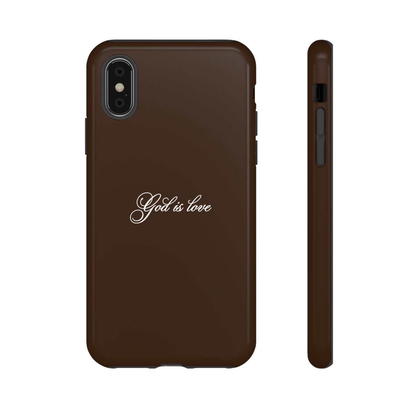 God is Love Espresso Phone Case