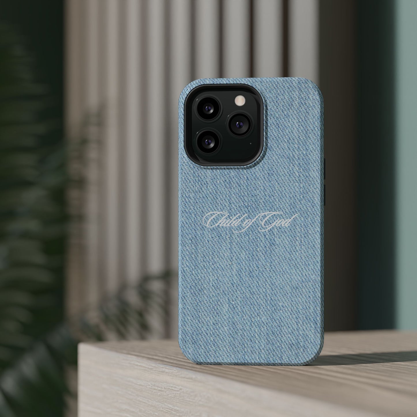Child of God Denim Phone Case MagSafe