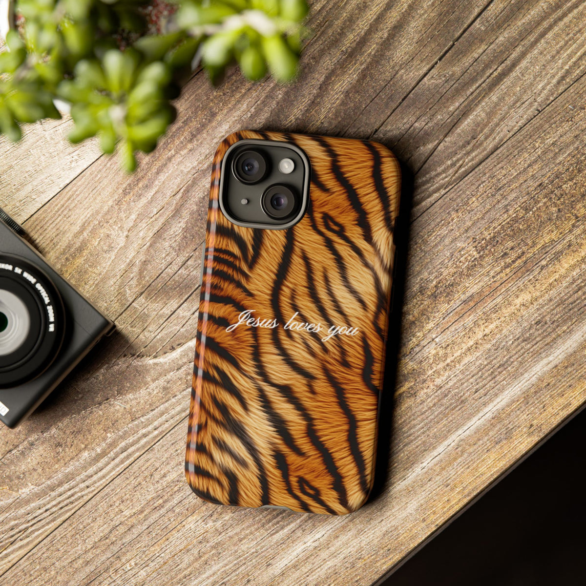 Jesus Loves You Tiger Phone Case