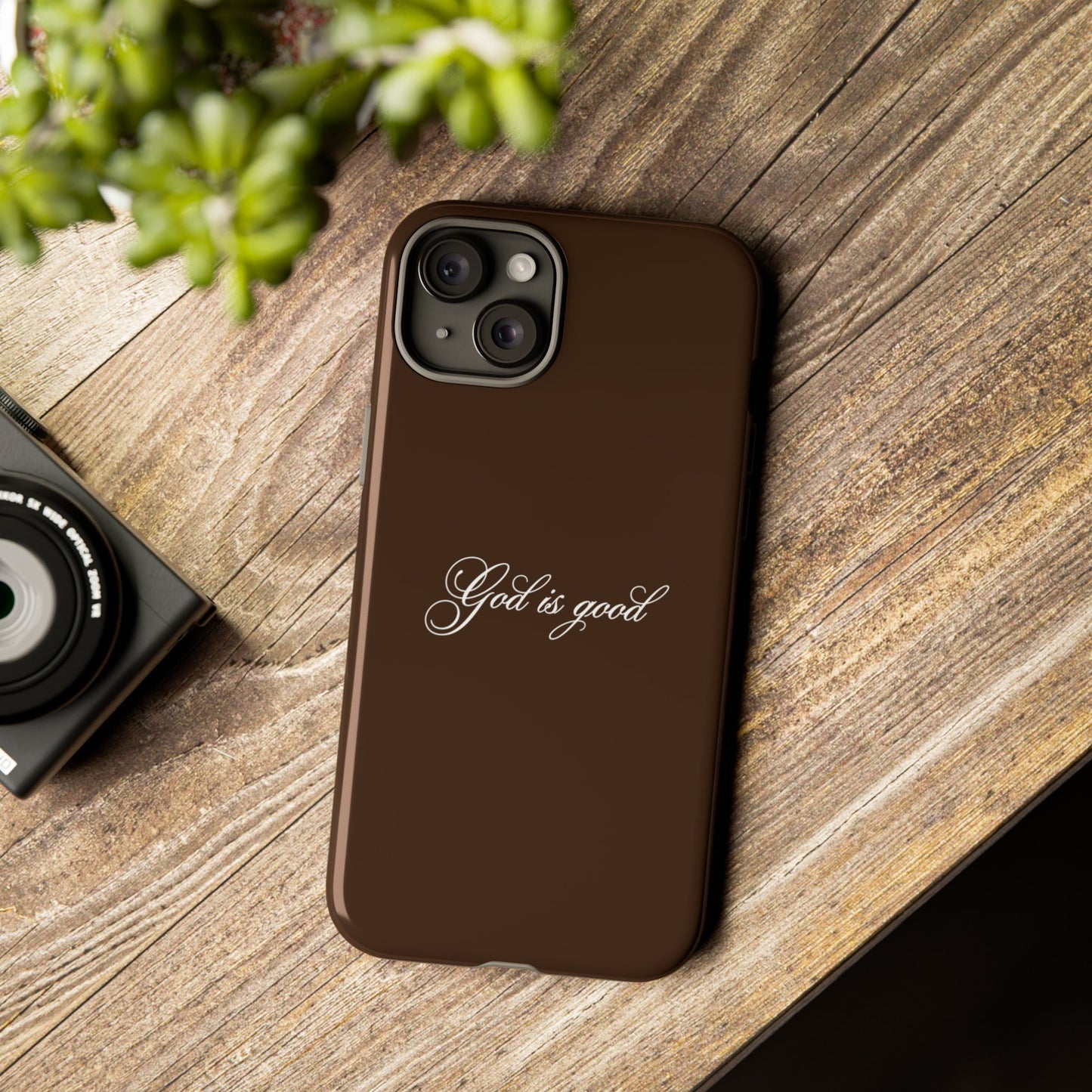 God is Good Espresso Phone Case
