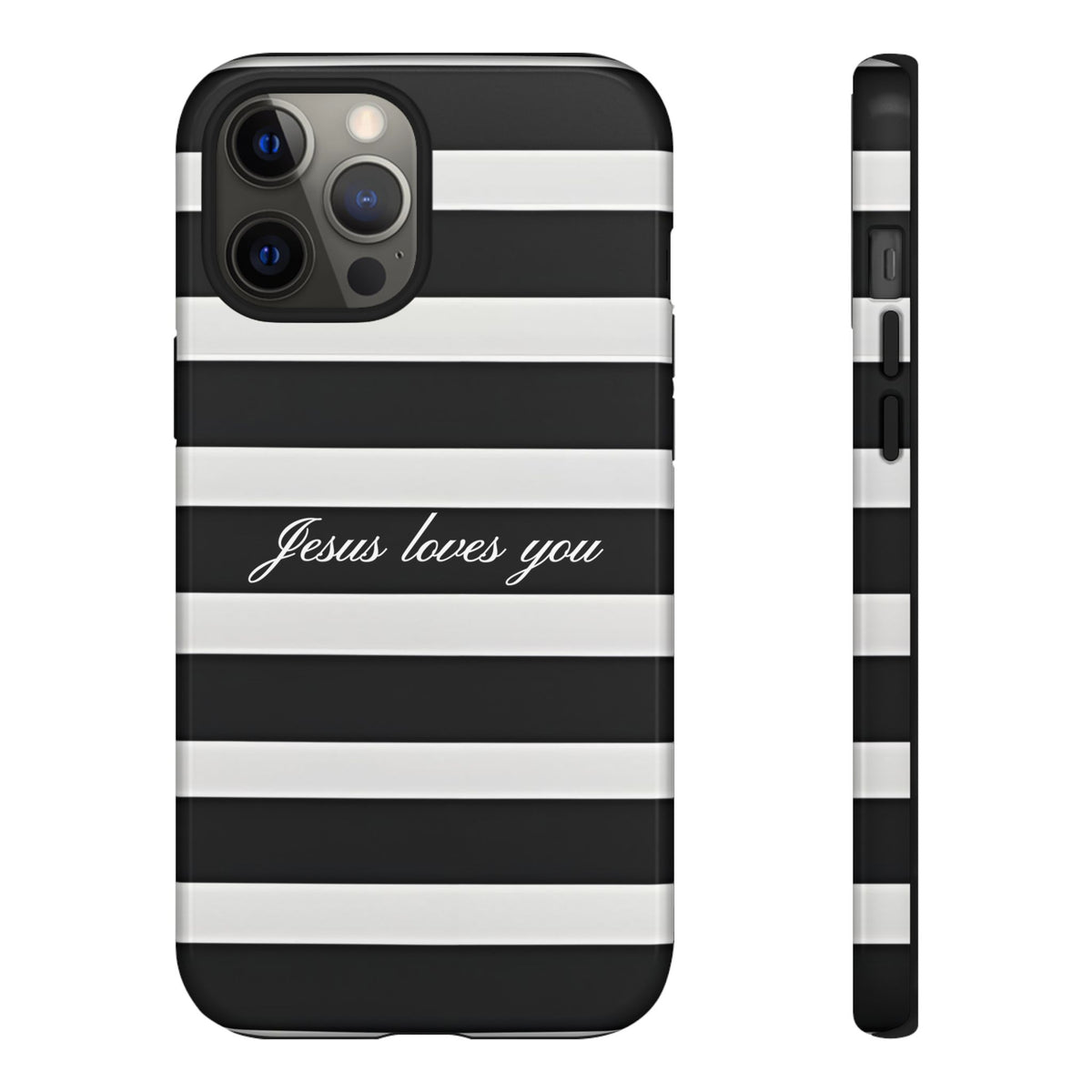 Jesus loves you Stripe Phone Case