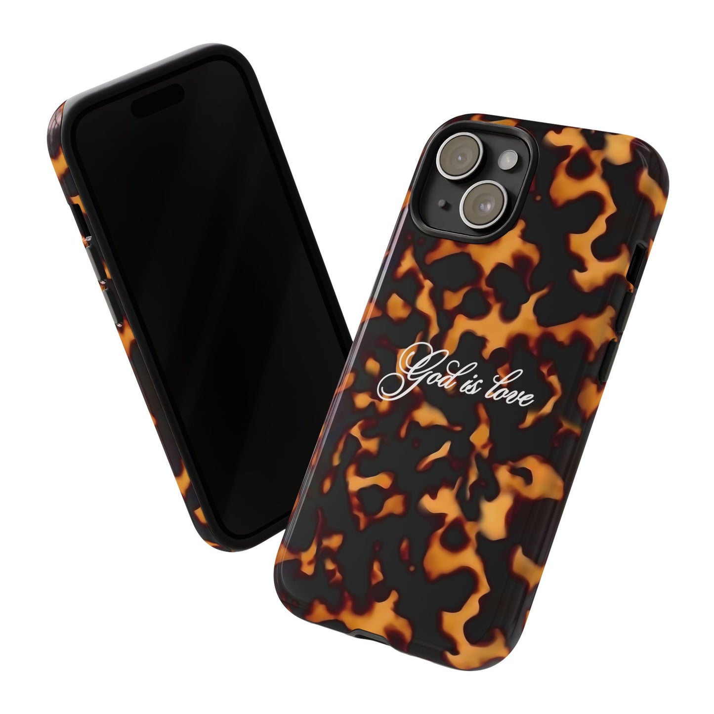 God is love Tortoise shell phone case