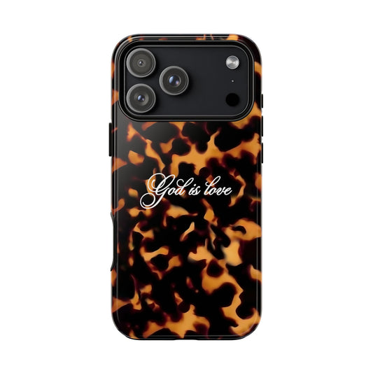 God is love Tortoise shell phone case
