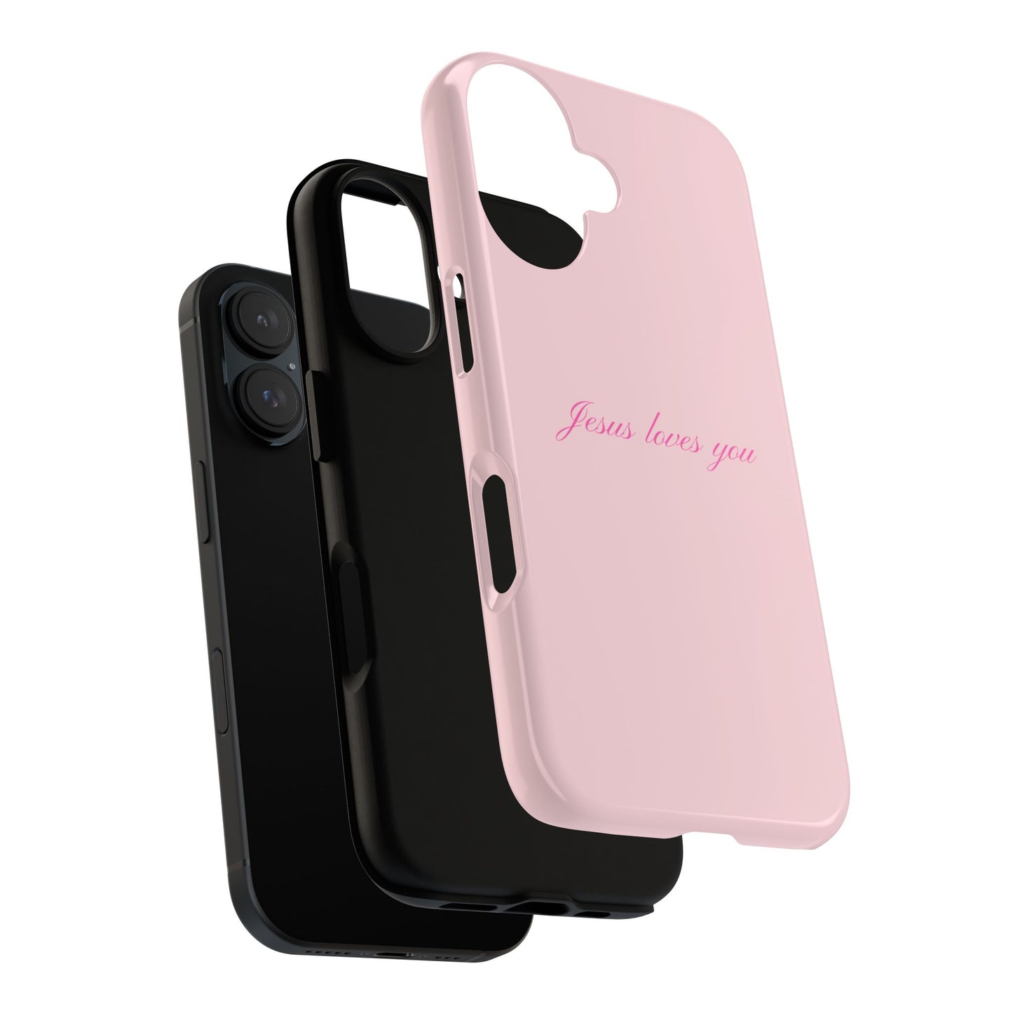 Jesus loves you Baby Pink Phone Case