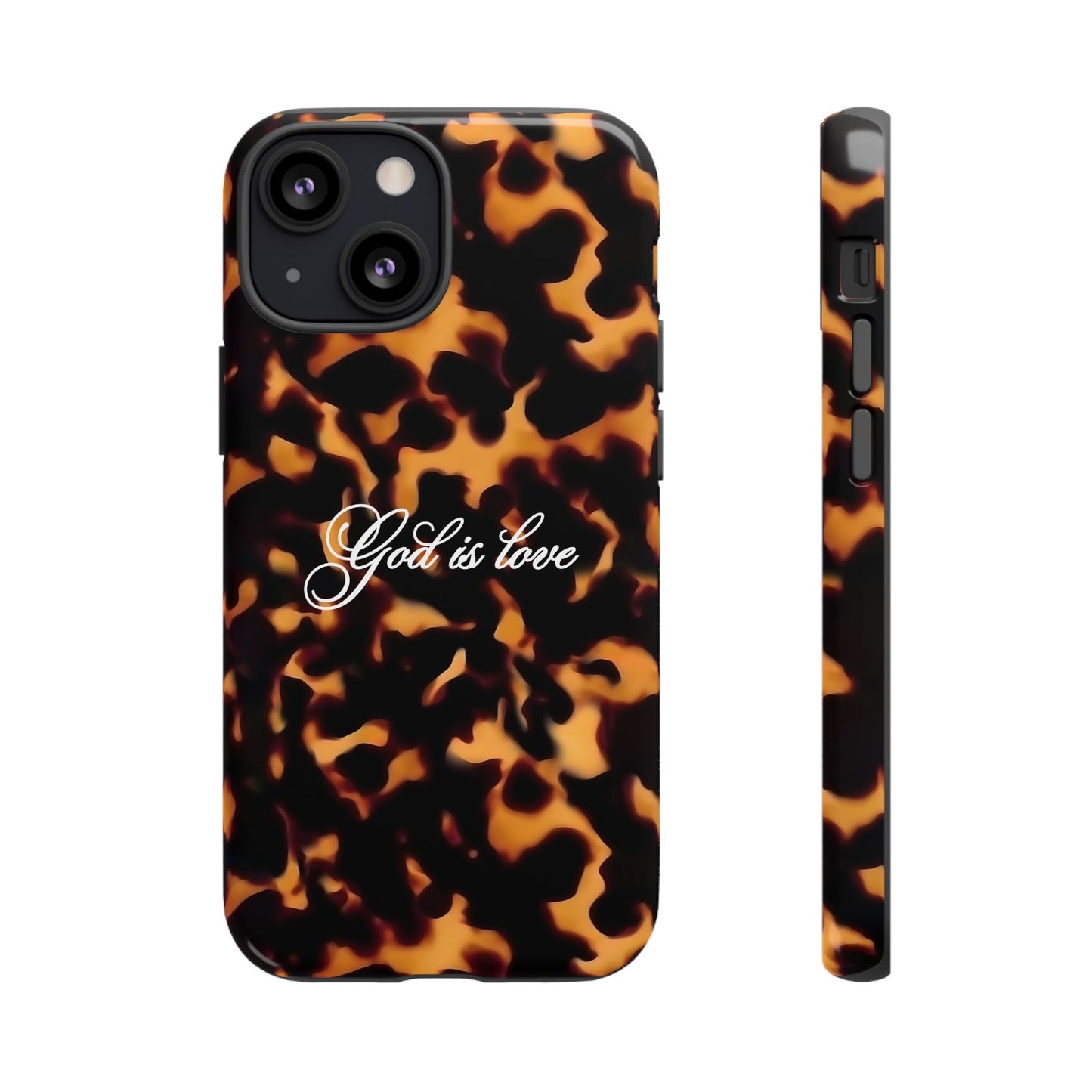 God is love Tortoise shell phone case