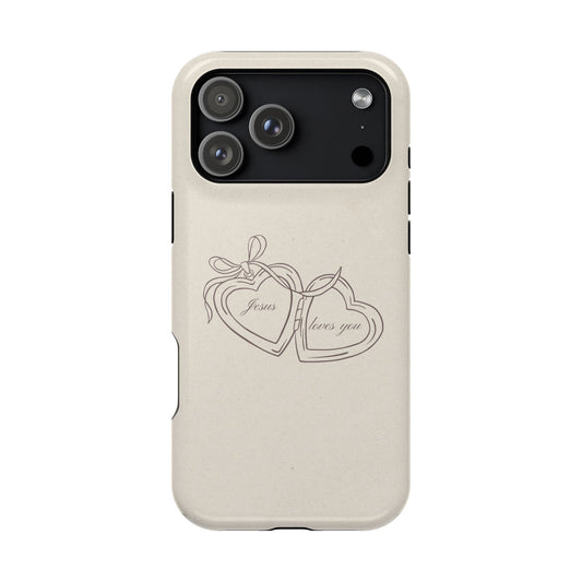 Jesus loves you Locket MagSafe Phone Case