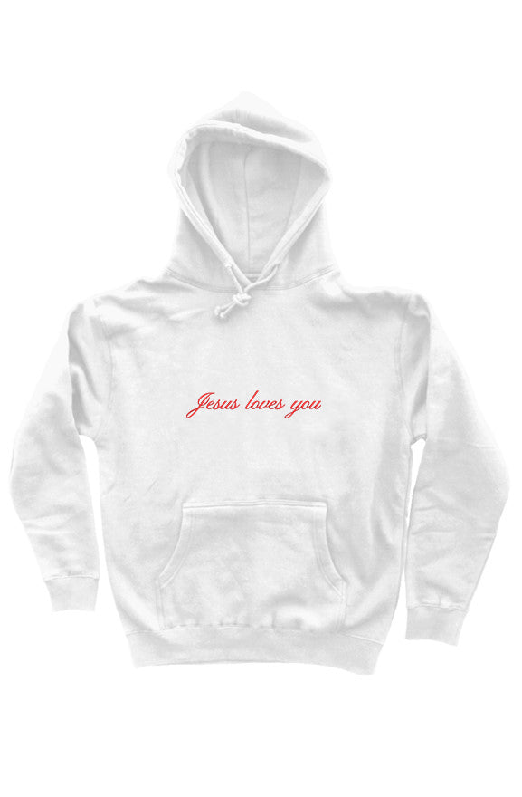 Jesus Embroidered Hoodie White 