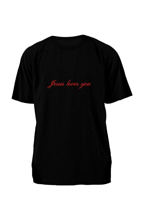 Jesus T-Shirt Embroidered Black