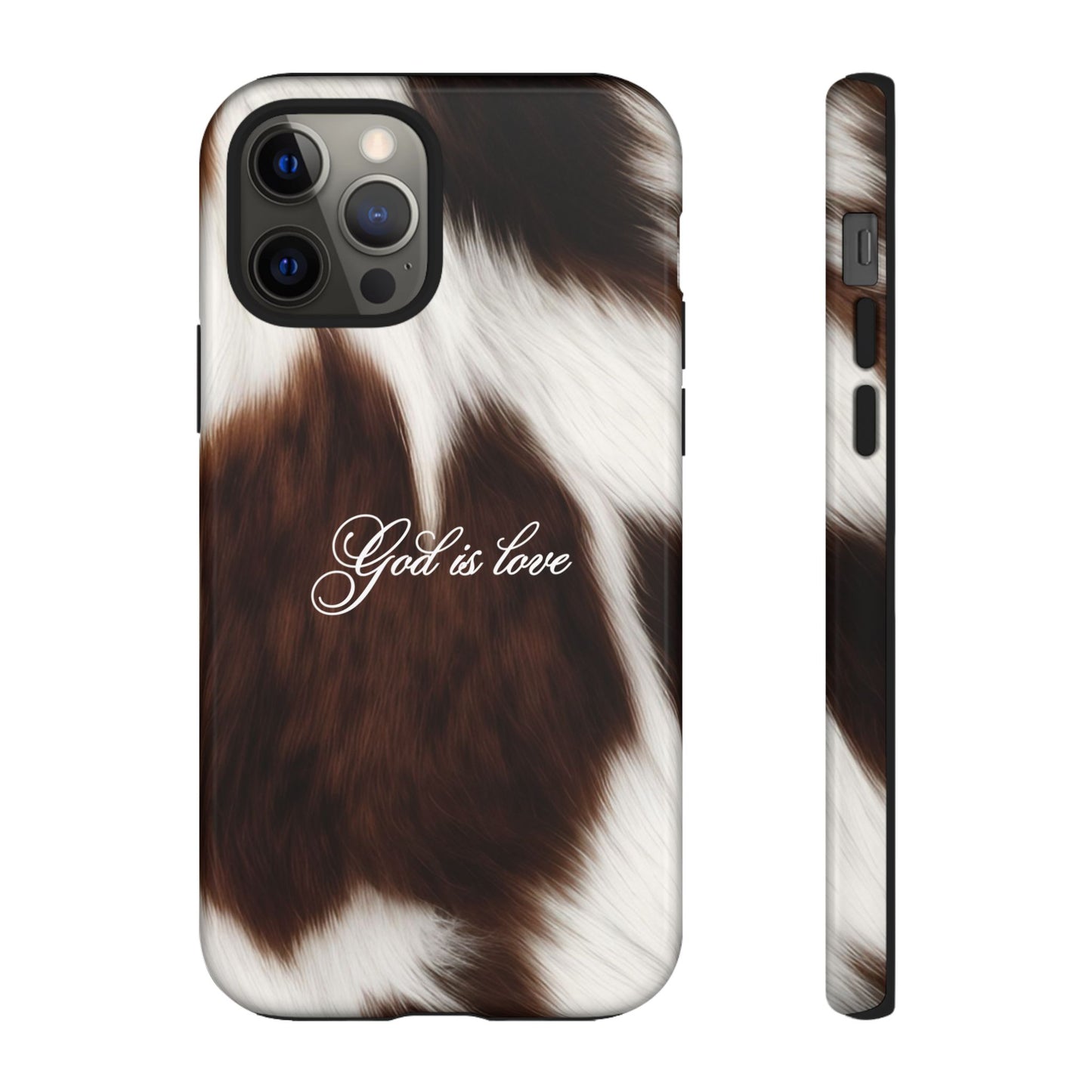 God is love Cow phone case