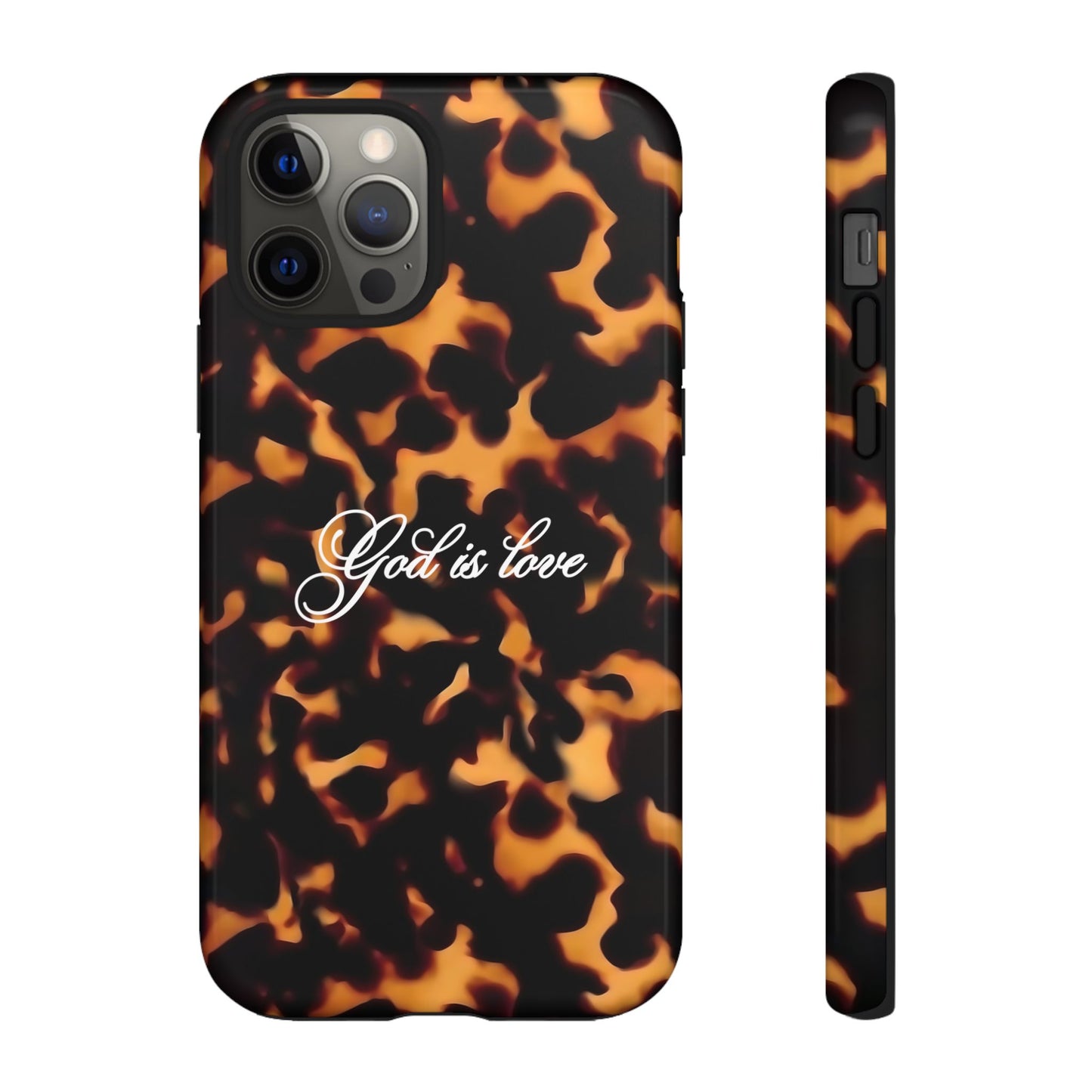 God is love Tortoise shell phone case