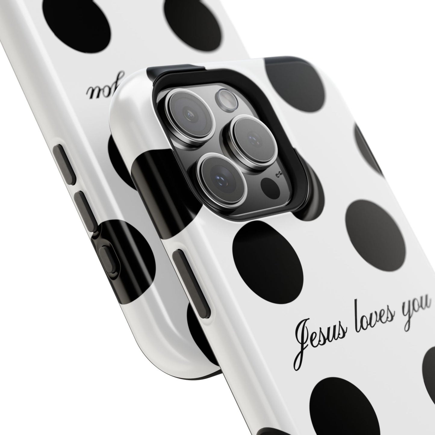 Jesus Loves You Macro Polka Dot Phone Case MagSafe