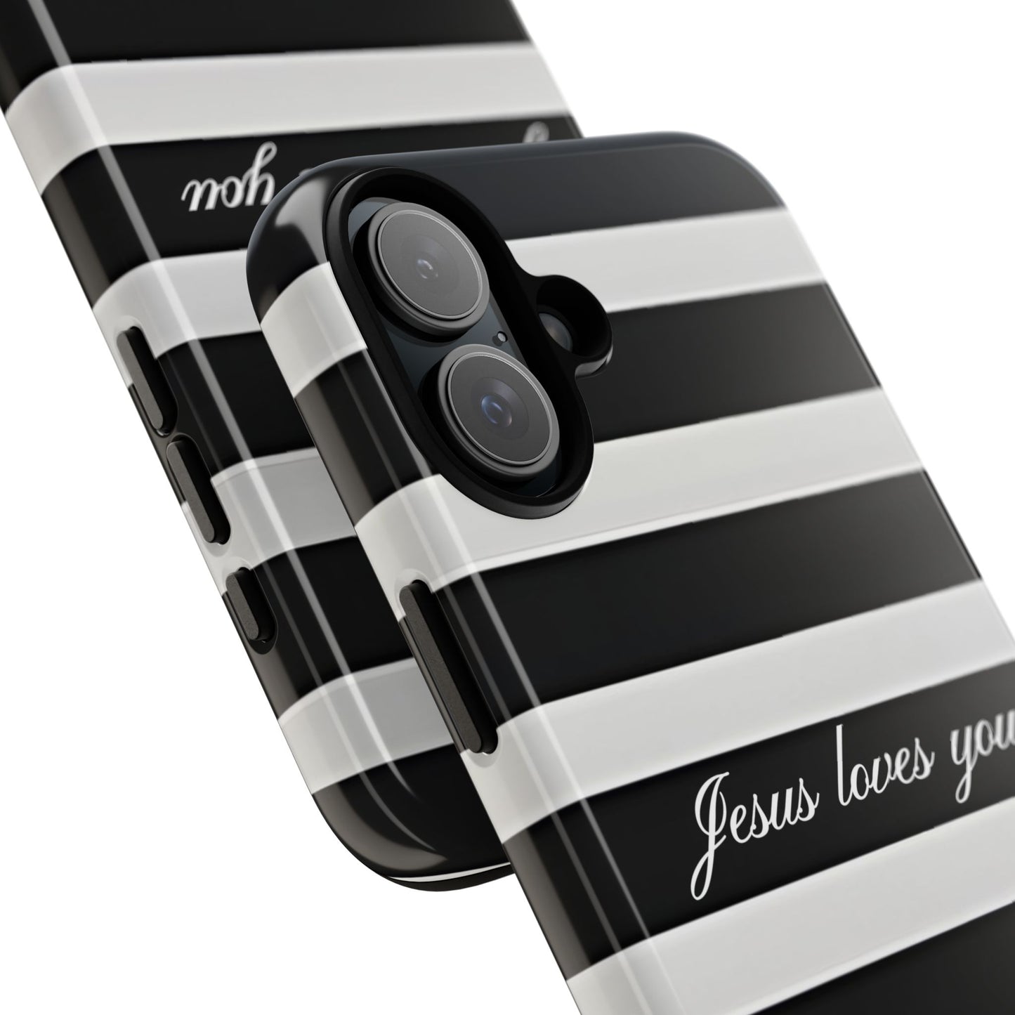 Jesus loves you Stripe Phone Case