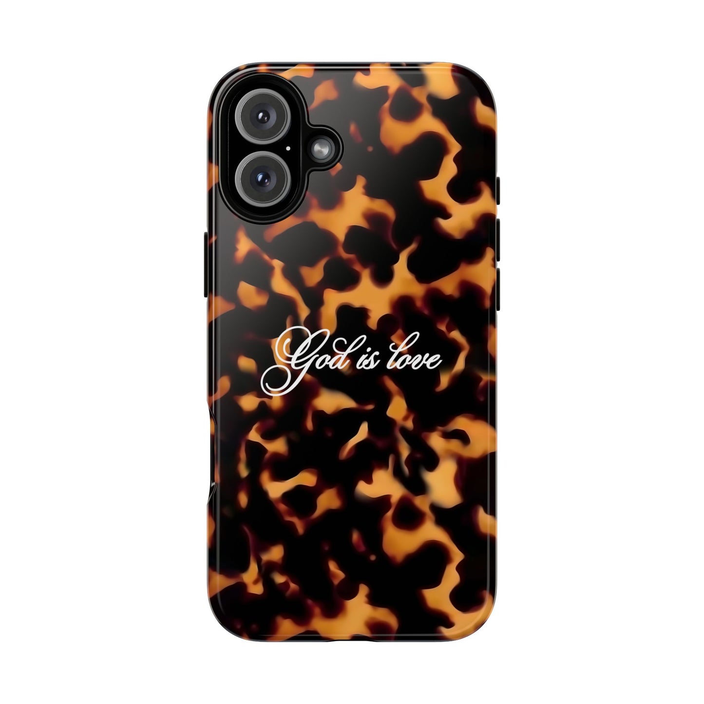 God is love Tortoise shell phone case