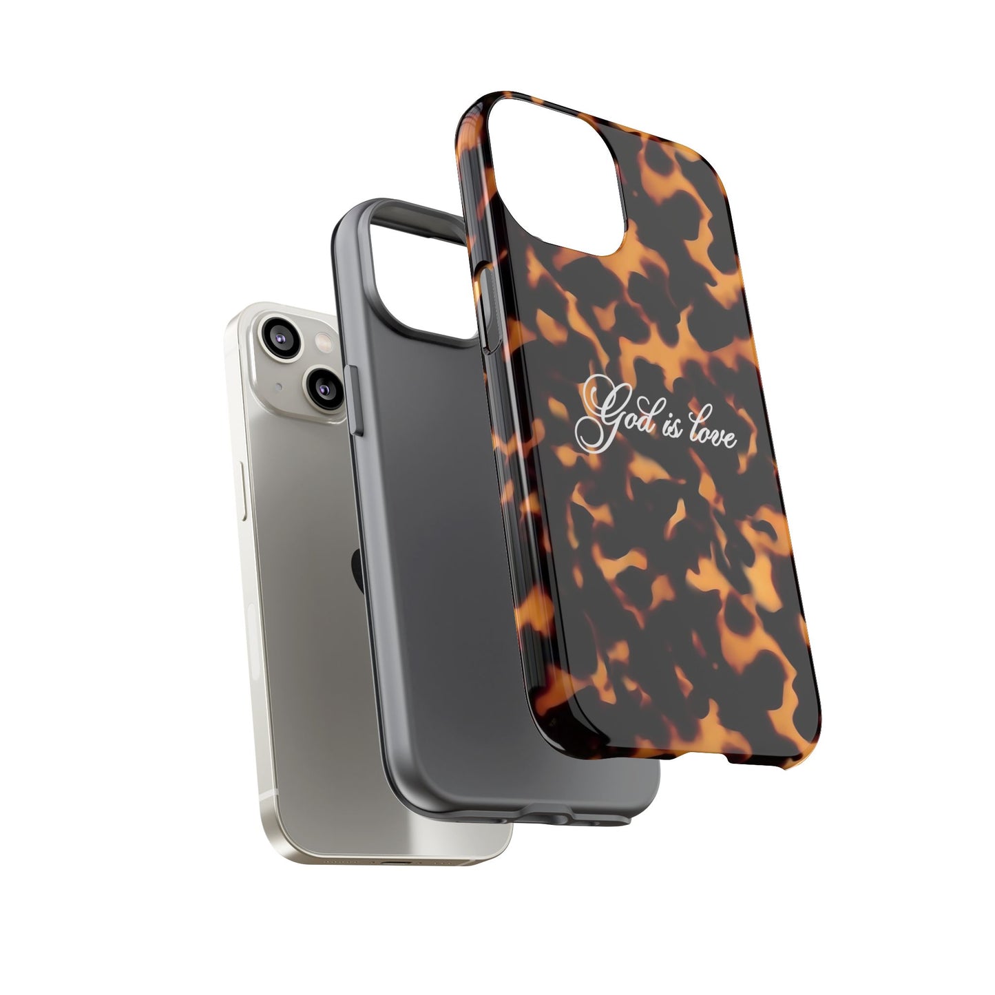 God is love Tortoise shell phone case