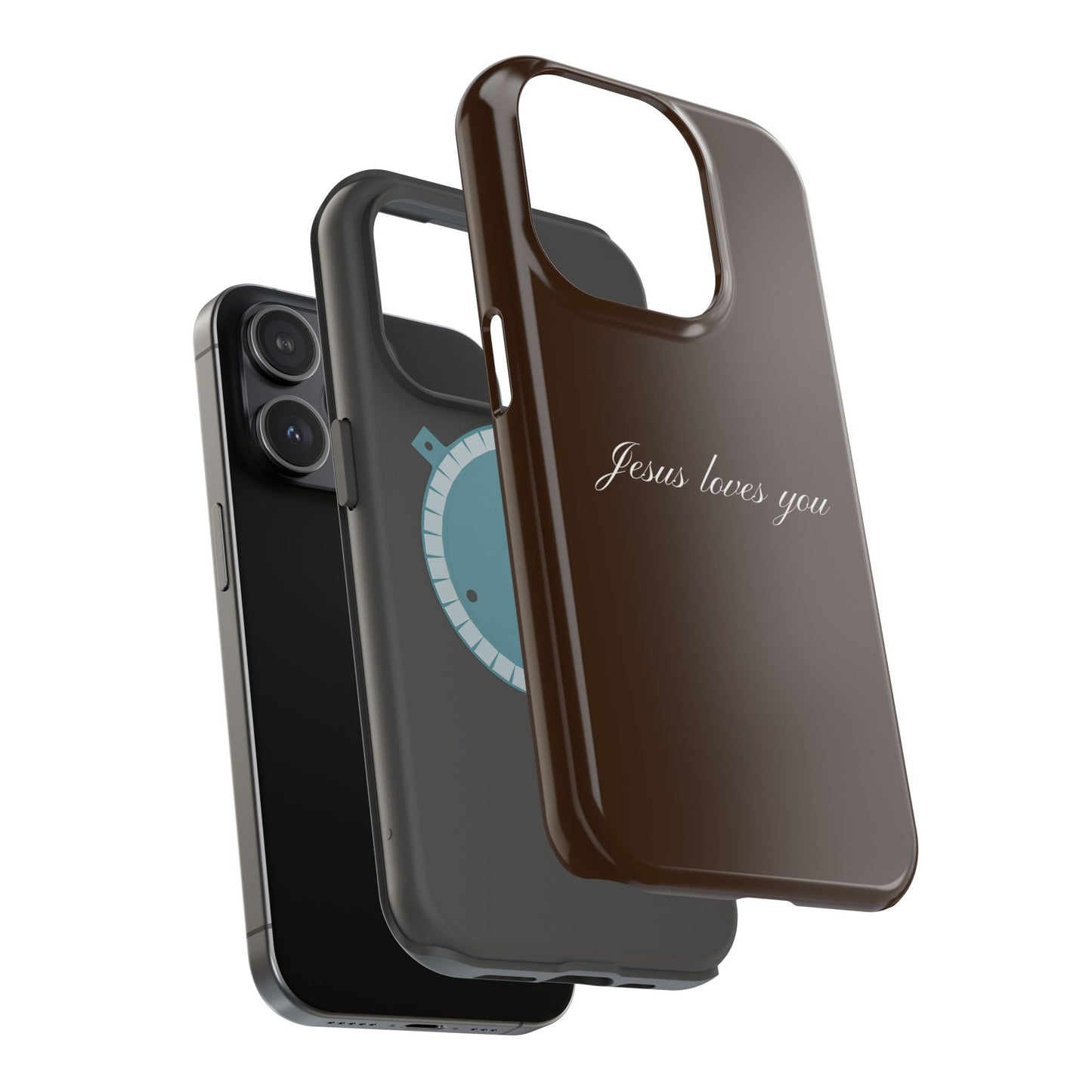 Jesus loves you Espresso MagSafe Phone Case