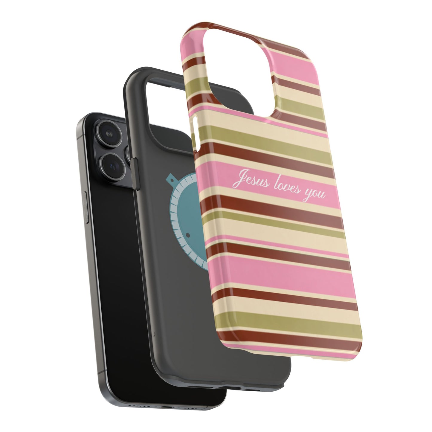 Jesus Loves You Neapolitan MagSafe Phone Case