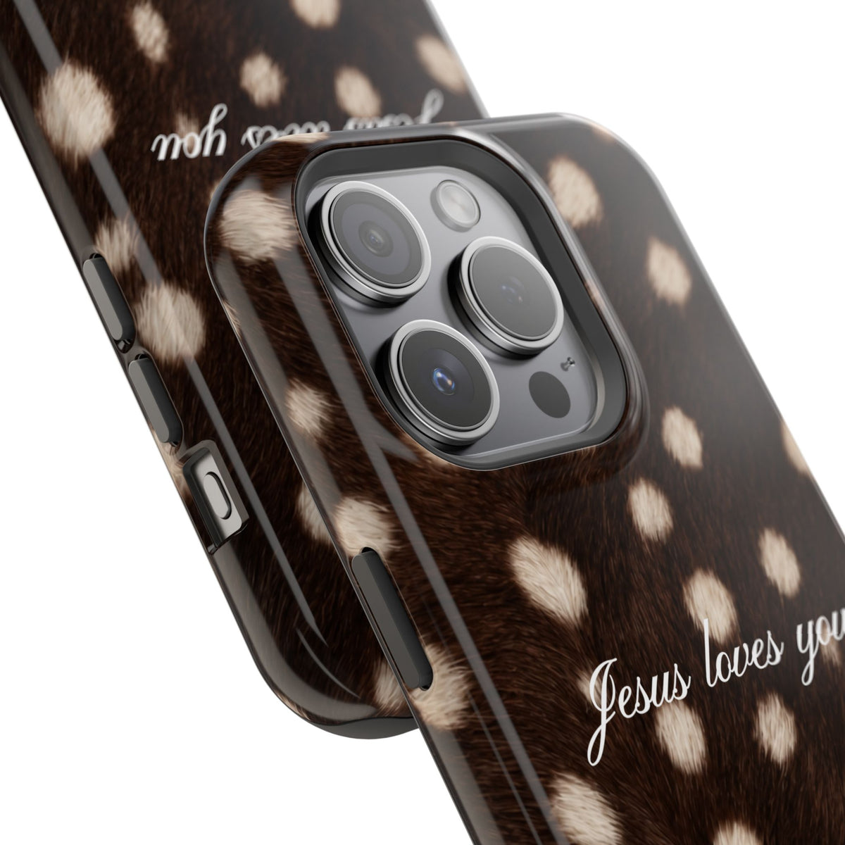 Jesus loves you Dark Fawn MagSafe Phone Case