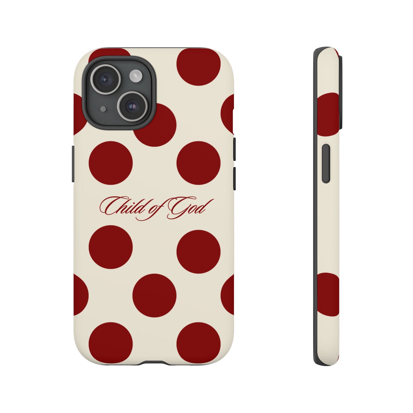 Child of God Red and Créame Phone Case